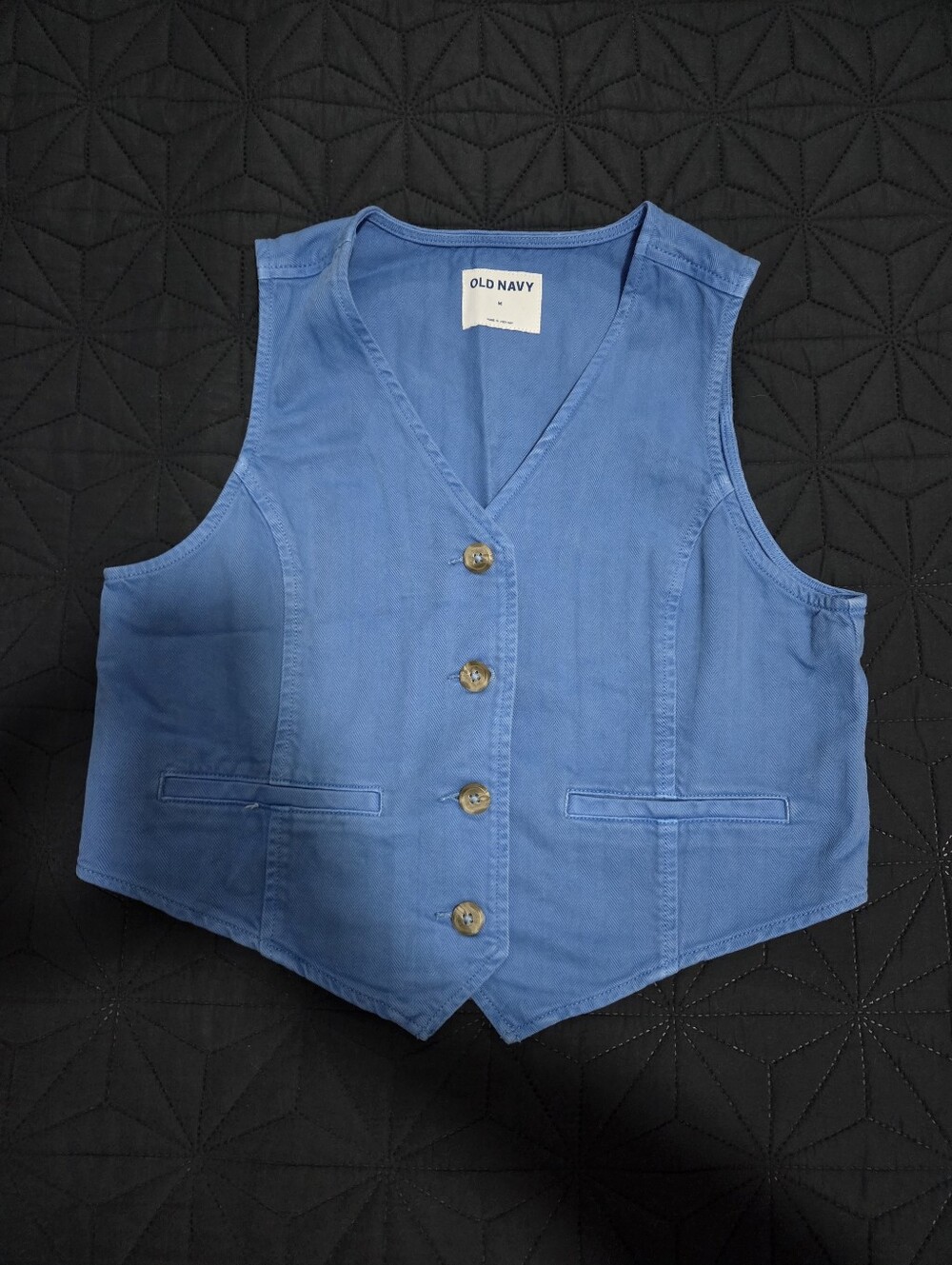 Old Navy Button Front Jean Vest